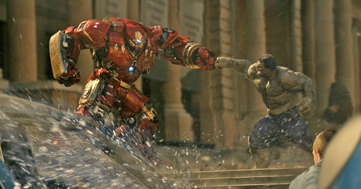 Iron Man fights the Hulk