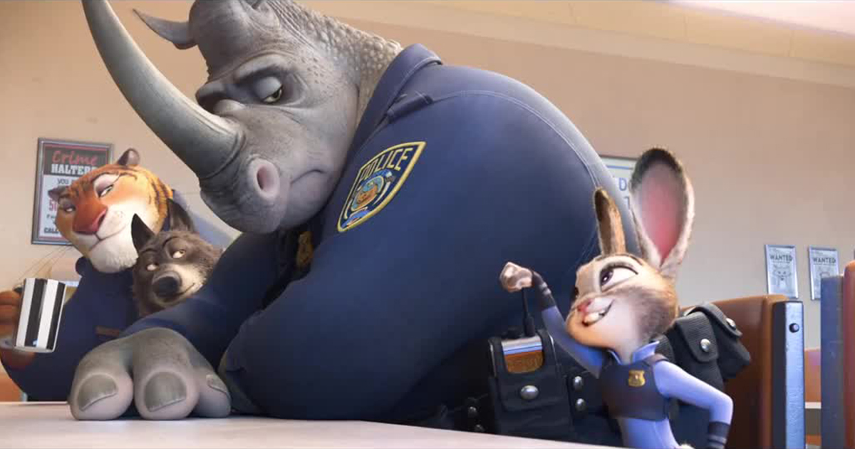 Officer Judy Hopps goes for a fistbump in Zootopia