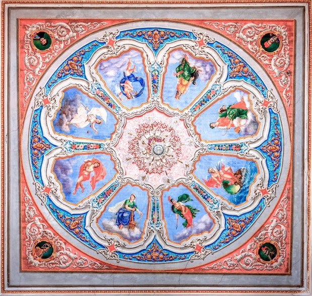 The Kois Mansion ceiling